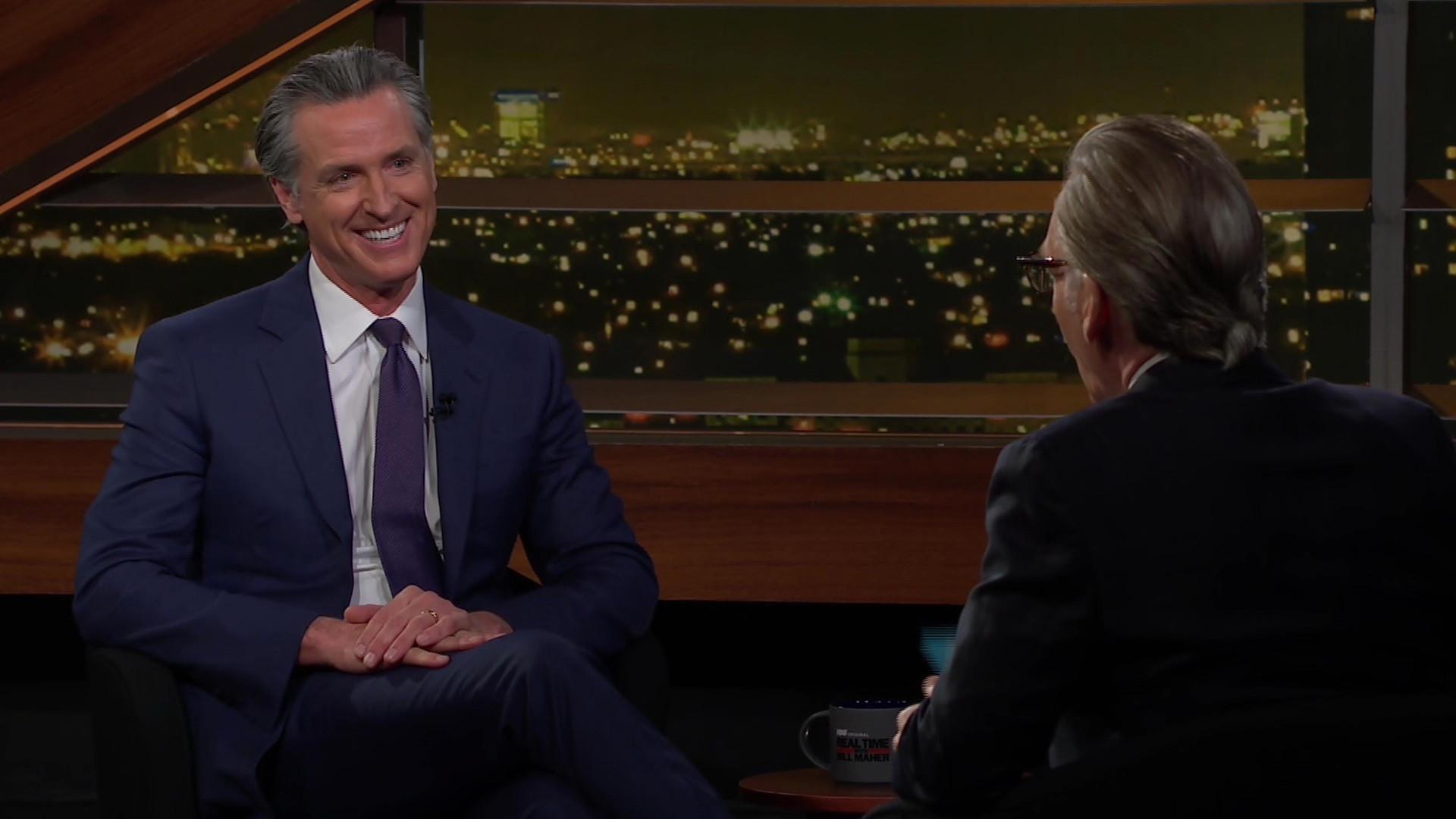 Still from January 19, 2024: Gavin Newsom, Andrew Sullivan, Ari Melber
