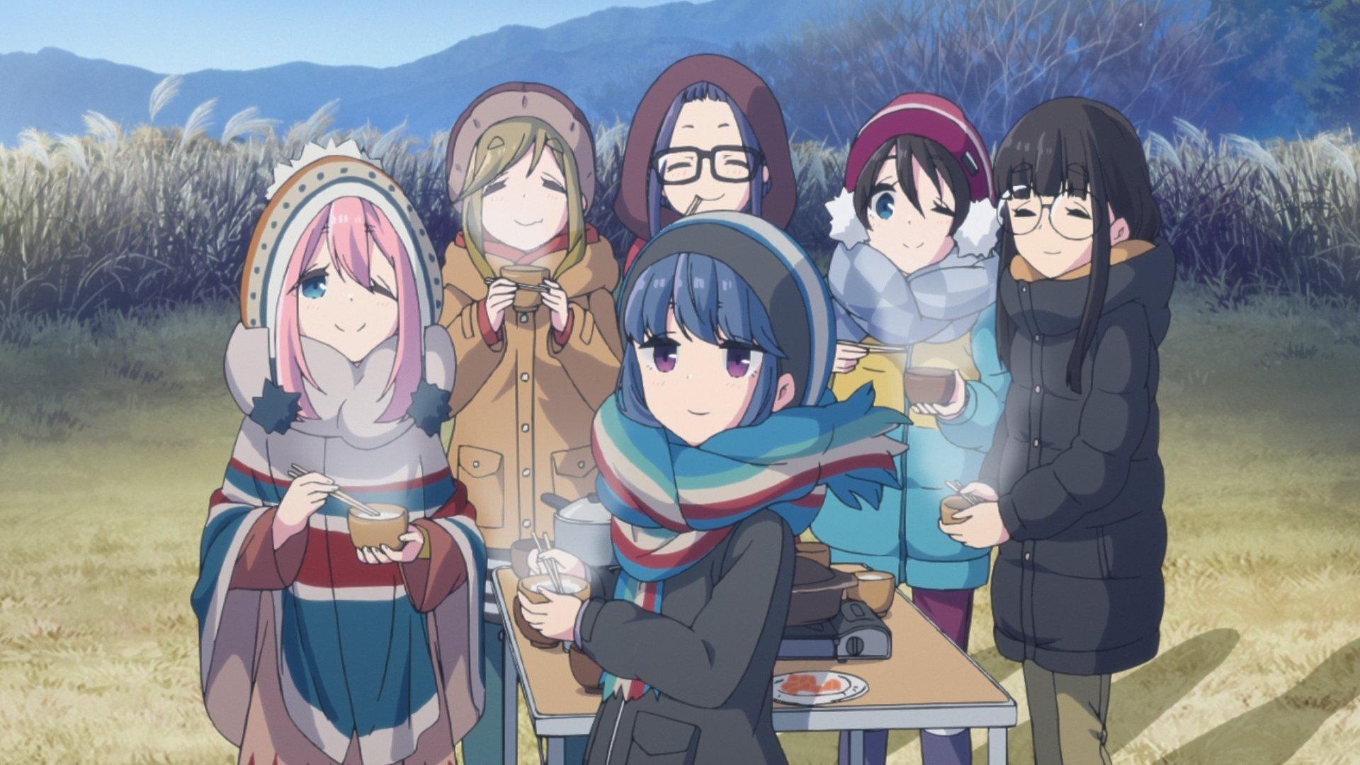 Still from Mount Fuji and the Laid-Back Camp Girls