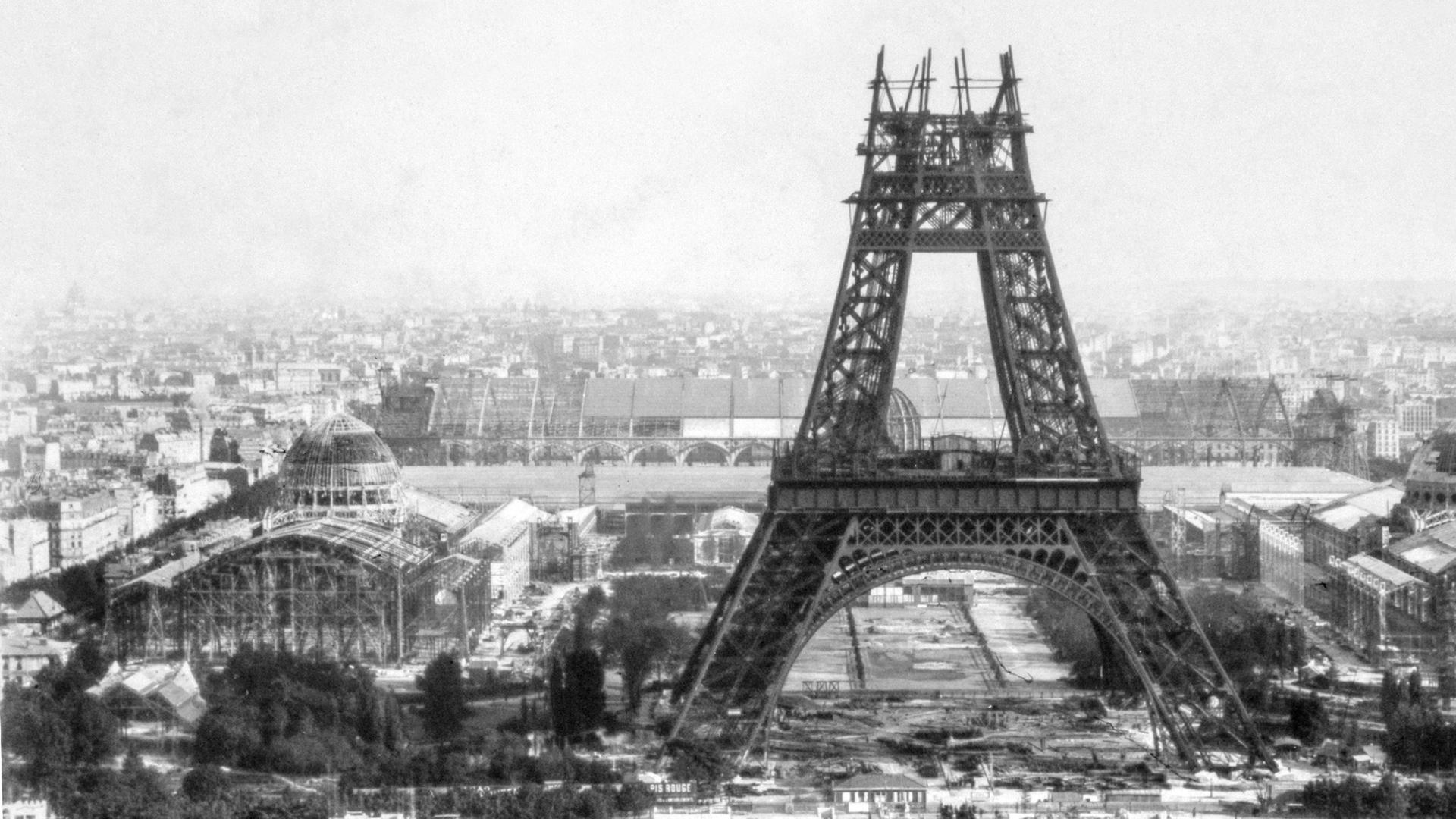 Still from Building the Eiffel Tower