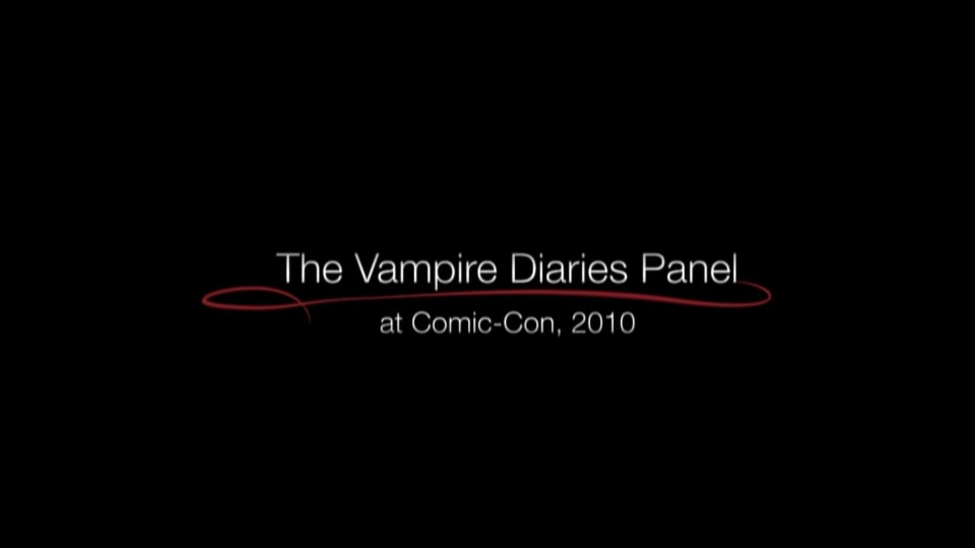 Still from The Vampire Diaries Panel at Comic-Con 2010