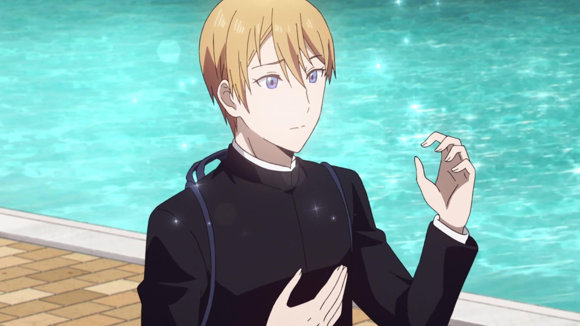 Still from Miyuki Shirogane Wants Girls to Fall for Him / Nagisa Kashiwagi Wants to Console / Miyuki Shirogane Wants to Sing / Kaguya Wants to Kick Them Down