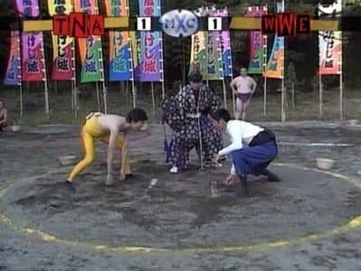 Still from Chick Magnets vs. Famous Felons