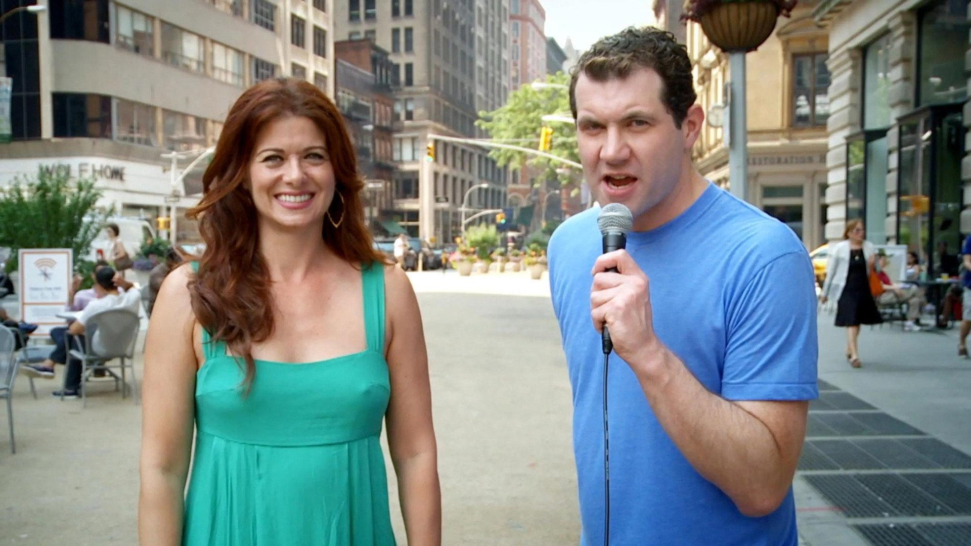 Still from It's Debra Messing, You Gays With Debra Messing and Christian Borle