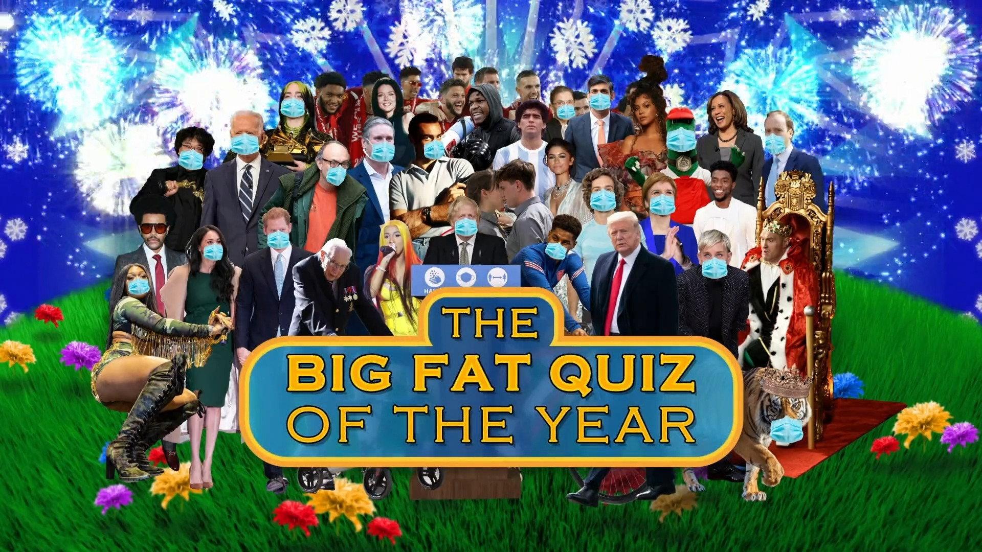 Still from The Big Fat Quiz of the Year 2020