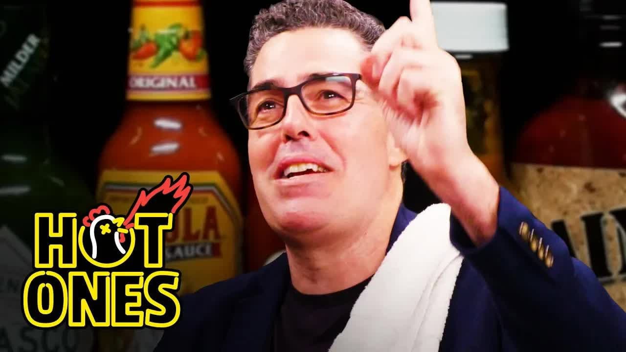 Still from Adam Carolla Rants Like a Pro While Eating Spicy Wings