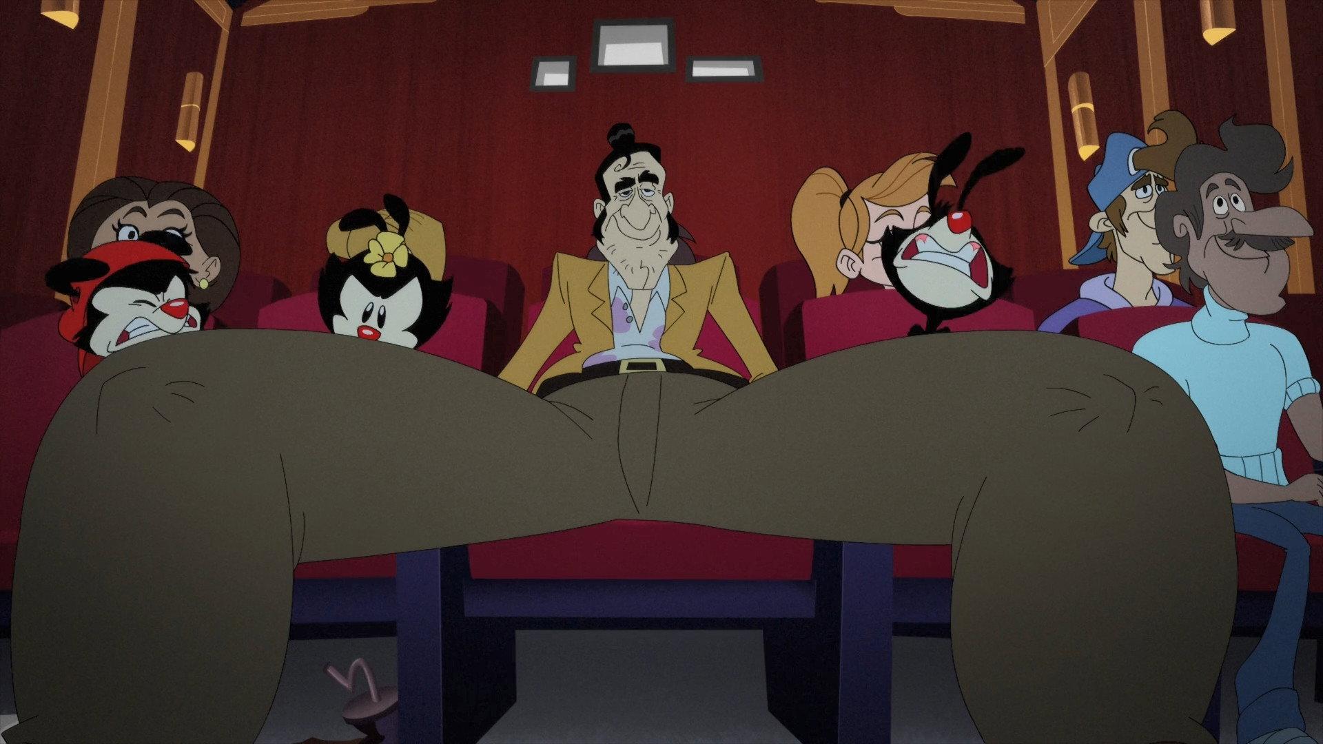 Still from Manny Manspreader