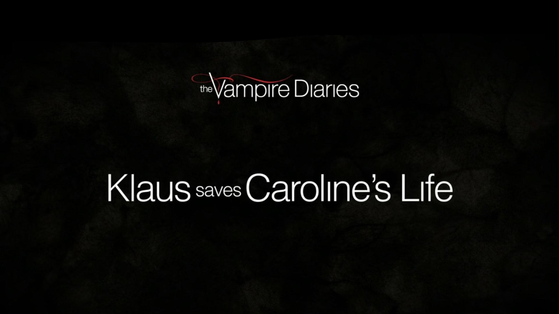 Still from Favorite Scenes: Klaus Saves Caroline’s Life