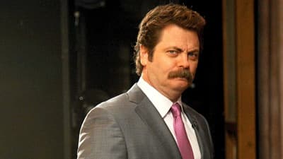 Still from Nick Offerman, Jerrod Carmichael, Pete Correale