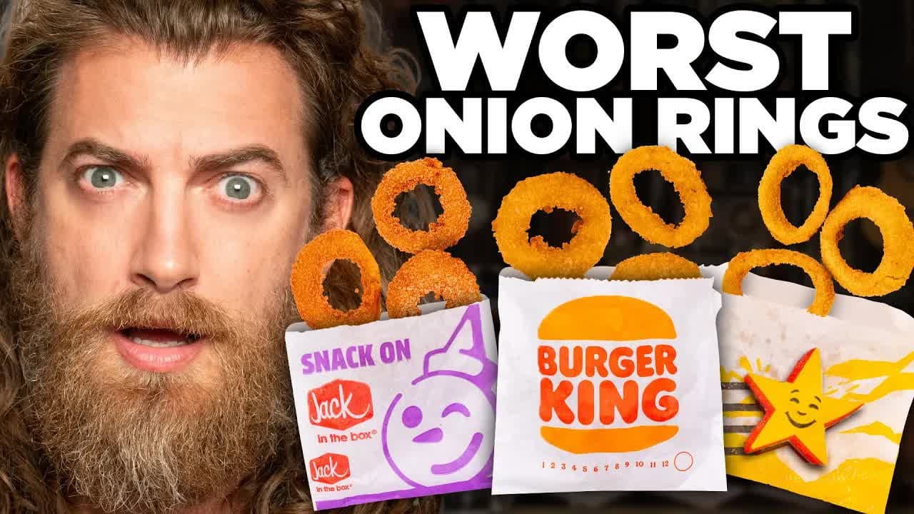 Still from Who Makes The WORST Fast Food Onion Rings?