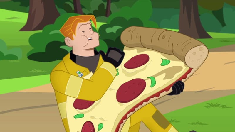 Still from Pizza Pi Party