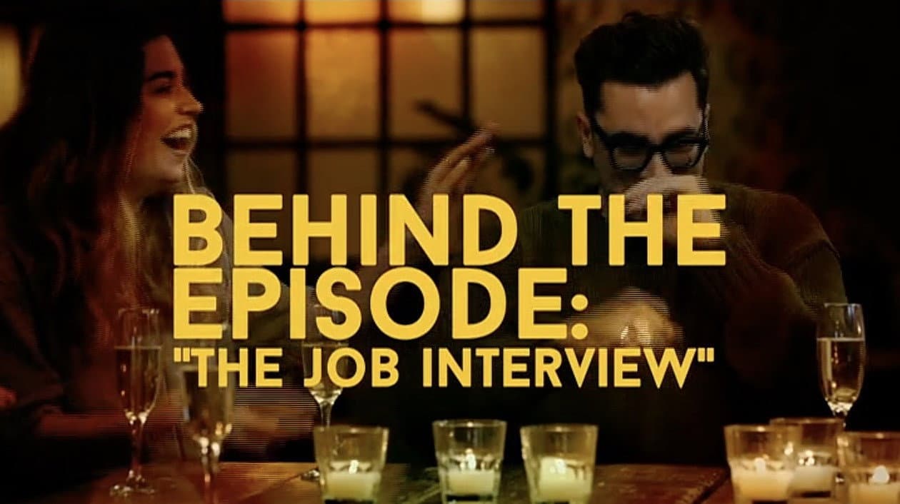 Still from Behind the Episode: "The Job Interview"