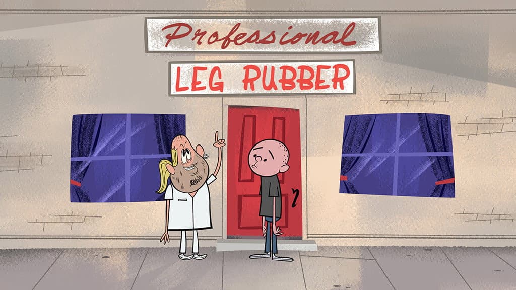 Still from Leg Rubber