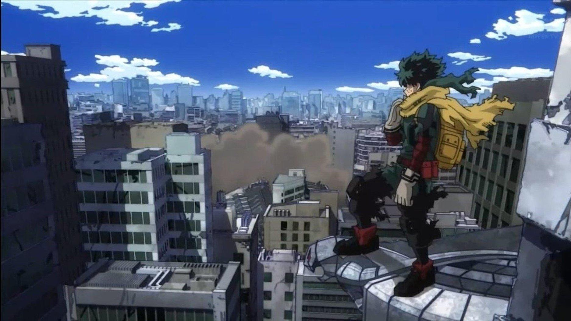 Still from Izuku Midoriya and Tomura Shigaraki