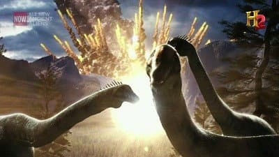 Still from Aliens and Dinosaurs