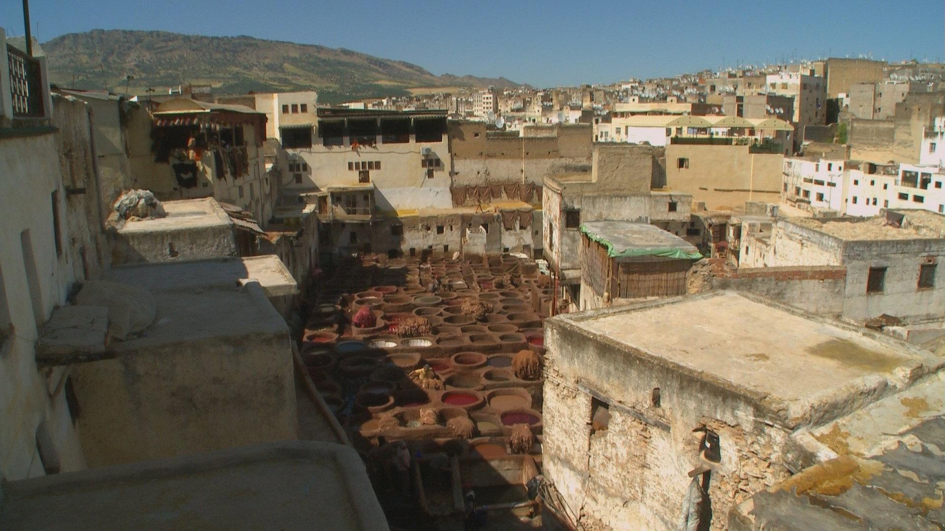 Still from Behind the Lens - Fez Tannery