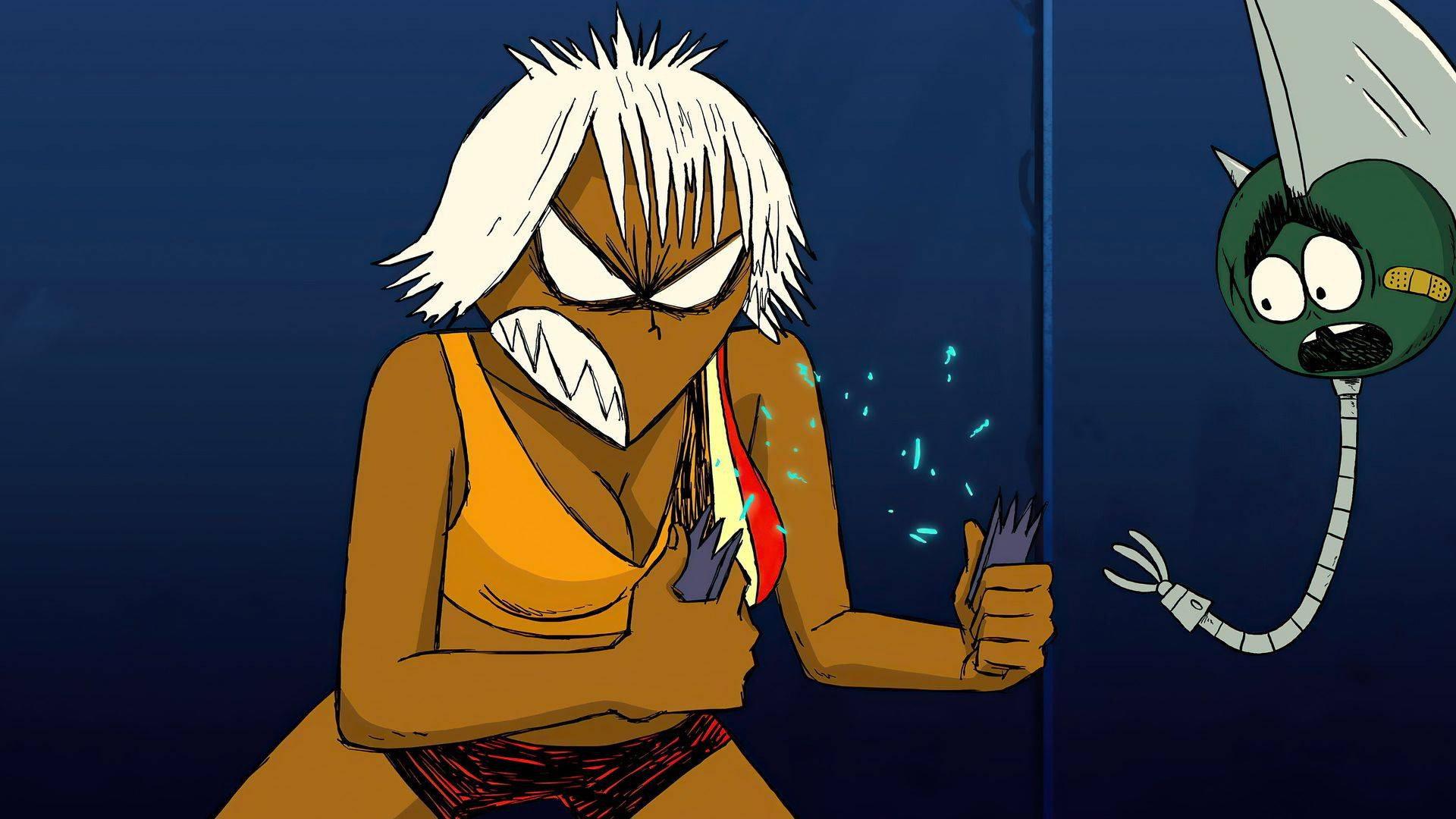 Still from Honor! Money! Swords! Dongs! Ultimate Gaz Boom Boom Rookie Card Battle Begin! Fight!