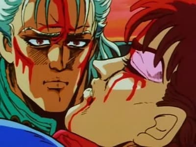 Still from Yuda of the South Star Crimson Crane Fist! His Beautiful Smile Calls For Tragedy!!