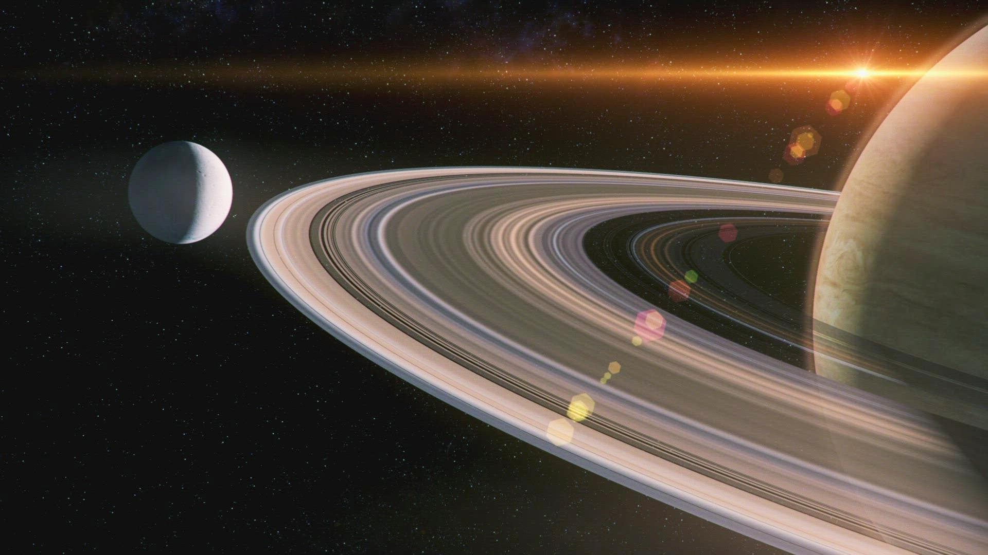 Still from The Moons of Saturn