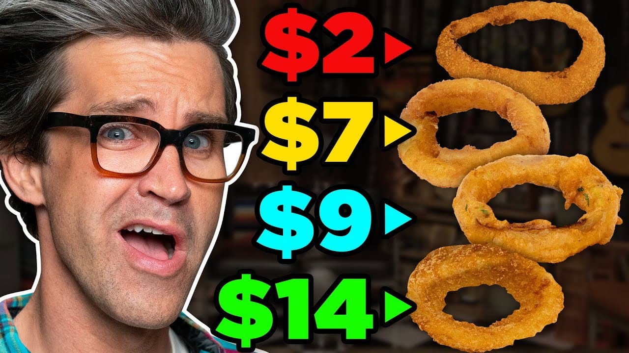 Still from Frozen vs. Fast vs. Fancy Food Taste Test