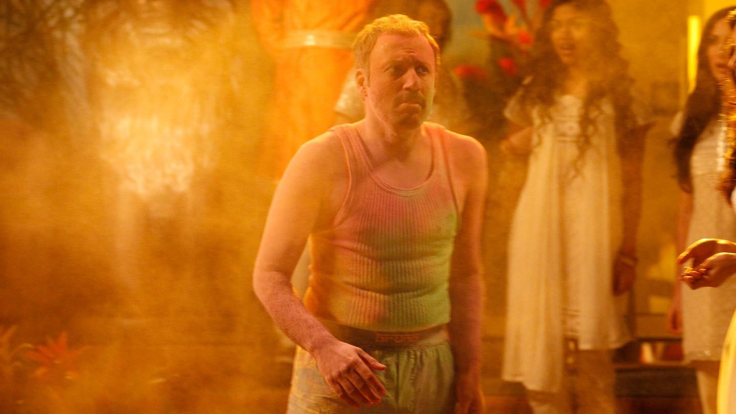 Still from Todd's Holi War