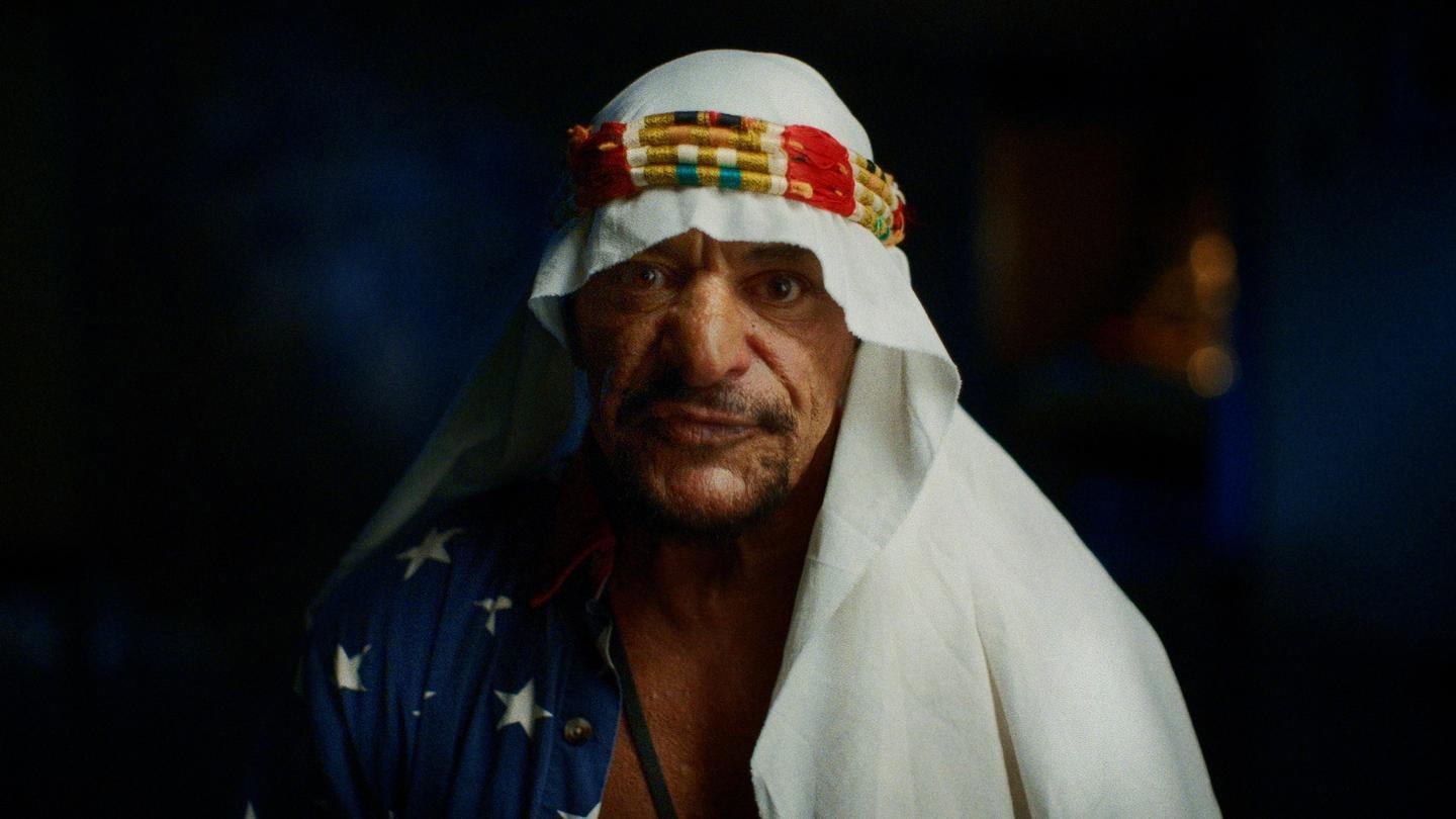 Still from Blood, Fire and the Original Sheik