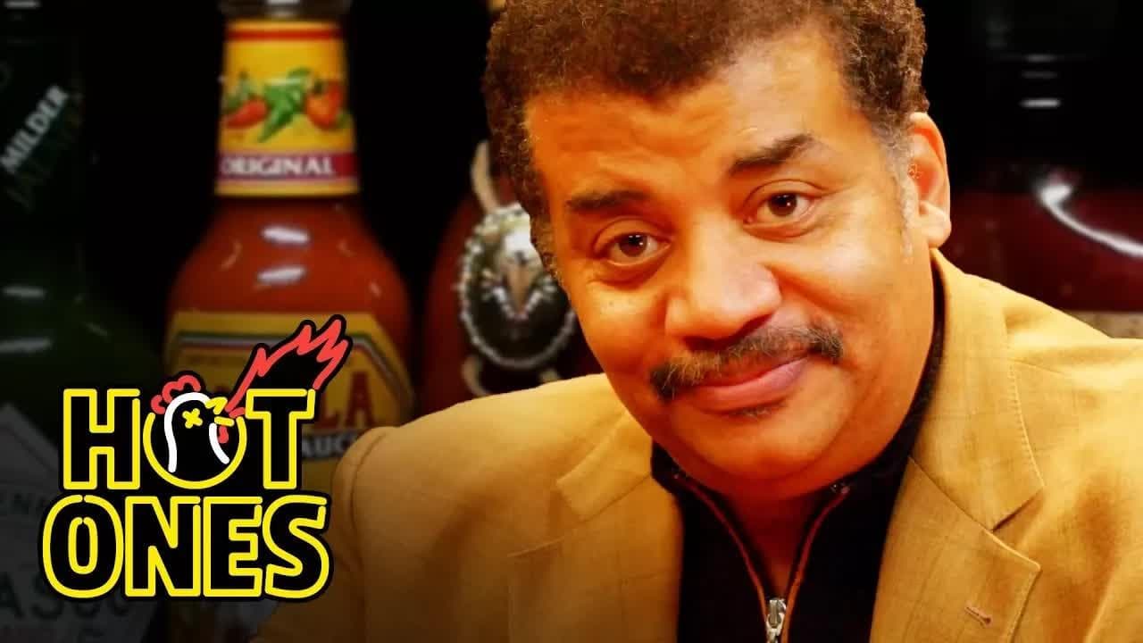 Still from Neil deGrasse Tyson Explains the Universe While Eating Spicy Wings