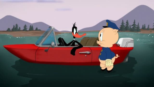 Still from Daffy Traffic Cop Stop: Boating License