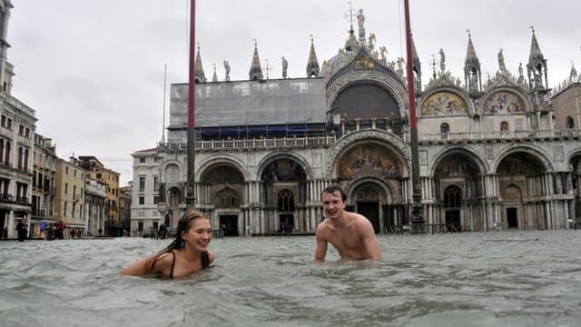 Still from Sinking City of Venice