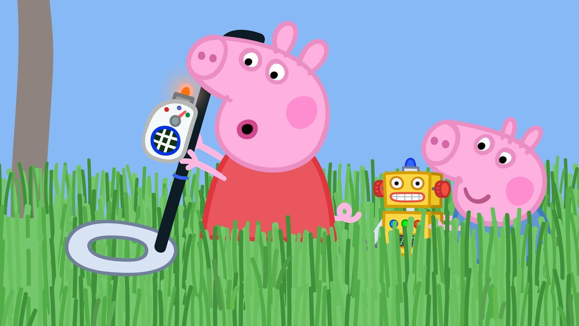 Still from Grandpa Pig's Metal Detector
