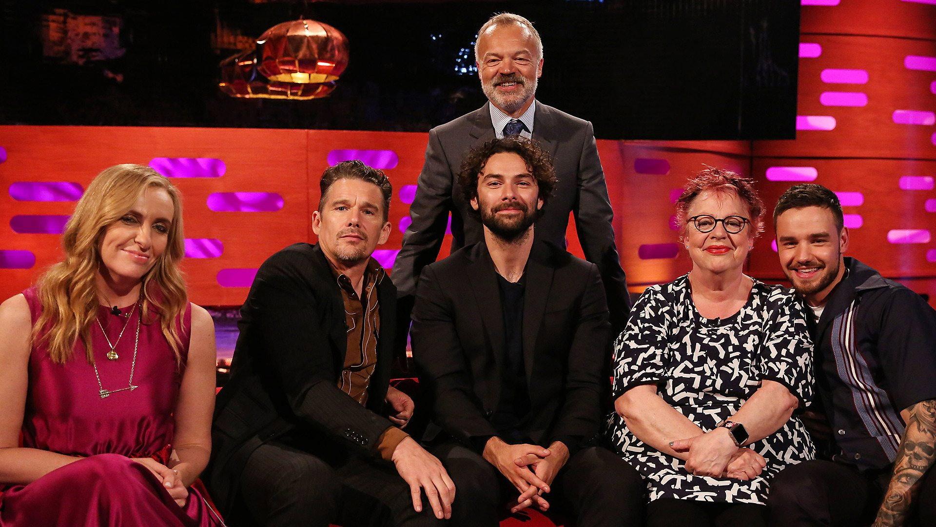 Still from Ethan Hawke, Toni Collette, Aidan Turner, Jo Brand, Liam Payne
