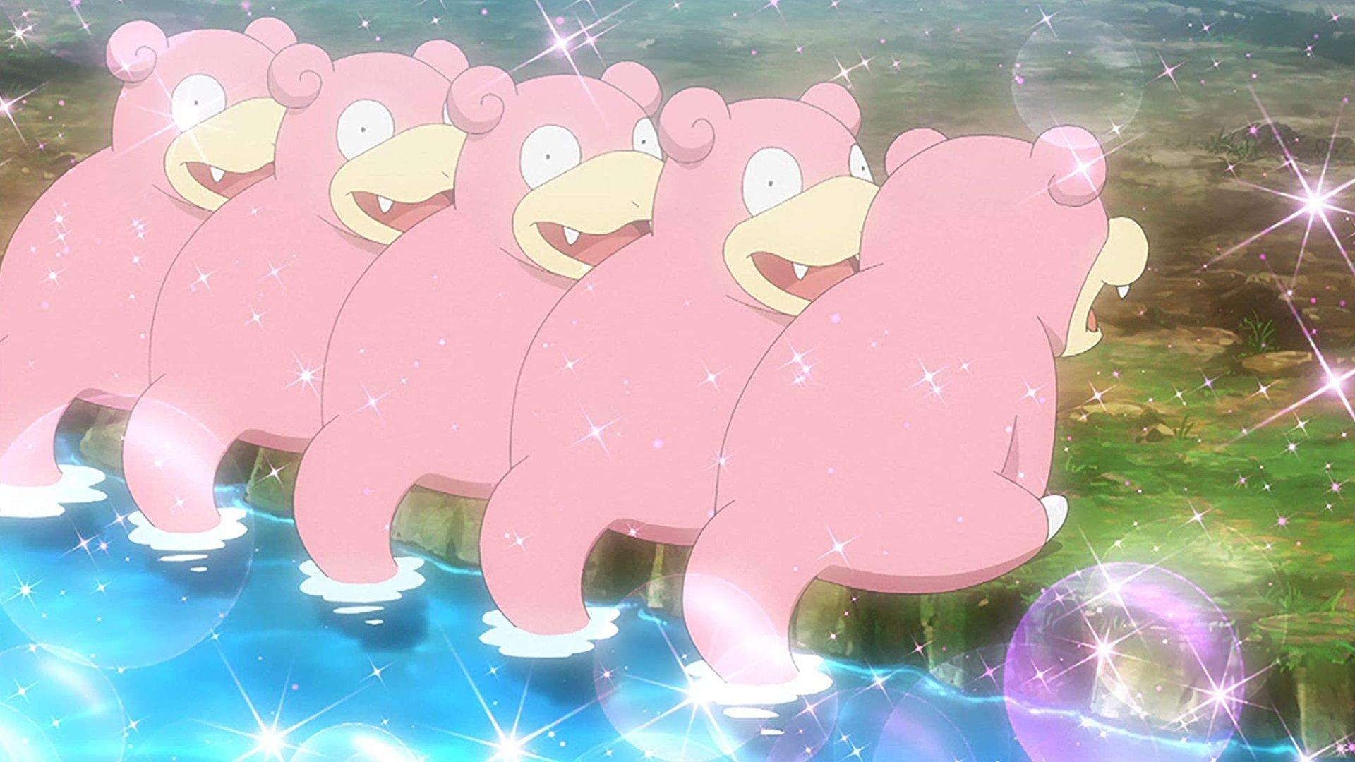 Still from Splash, Dash, and Smash for the Crown! / Slowking's Crowning!