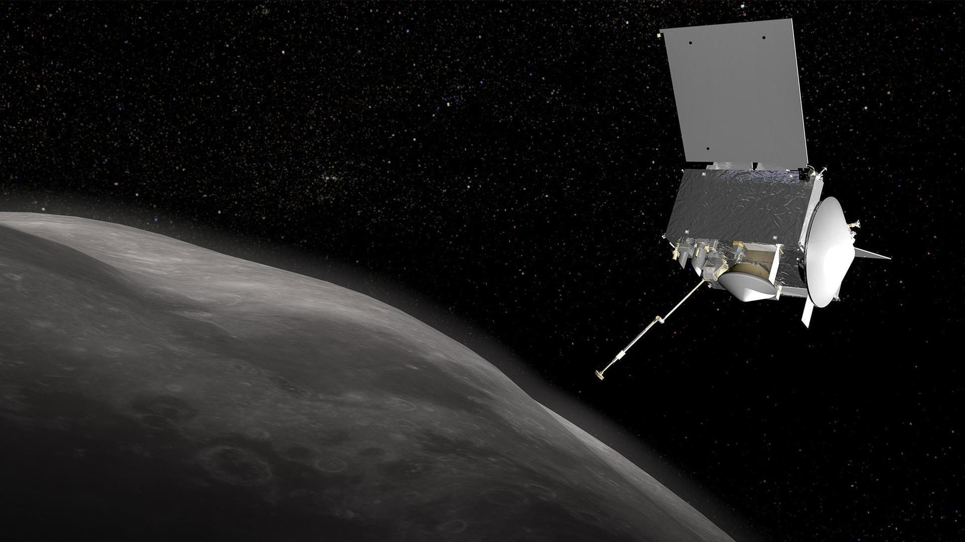 Still from Touching the Asteroid