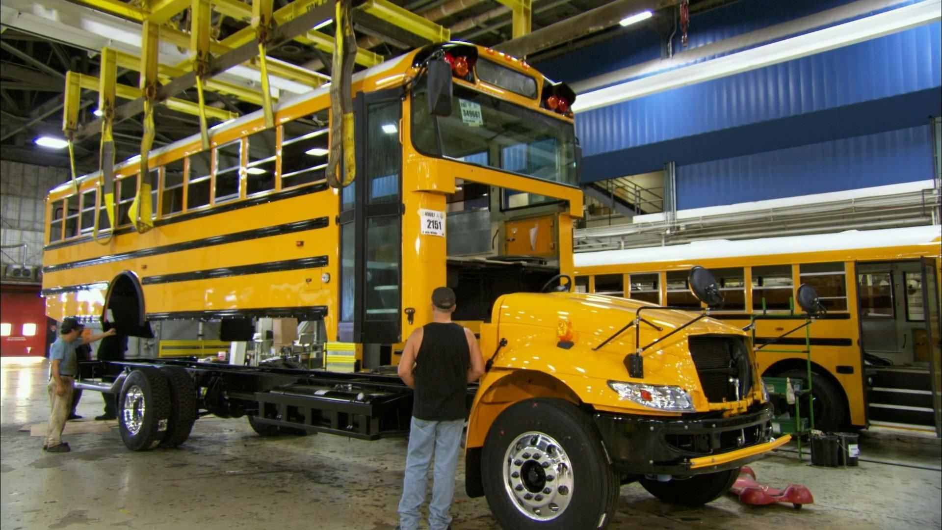 Still from Sawhorses & Toolboxes, Sorbet Pops, School Buses
