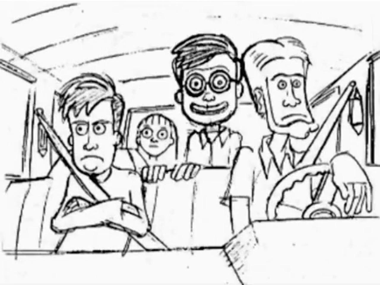 Still from To Grandmother's House We Go (or Freaky Weekend in the Crappy Crudwagon)