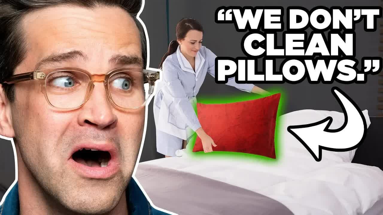 Still from How They Really Clean Your Hotel Room