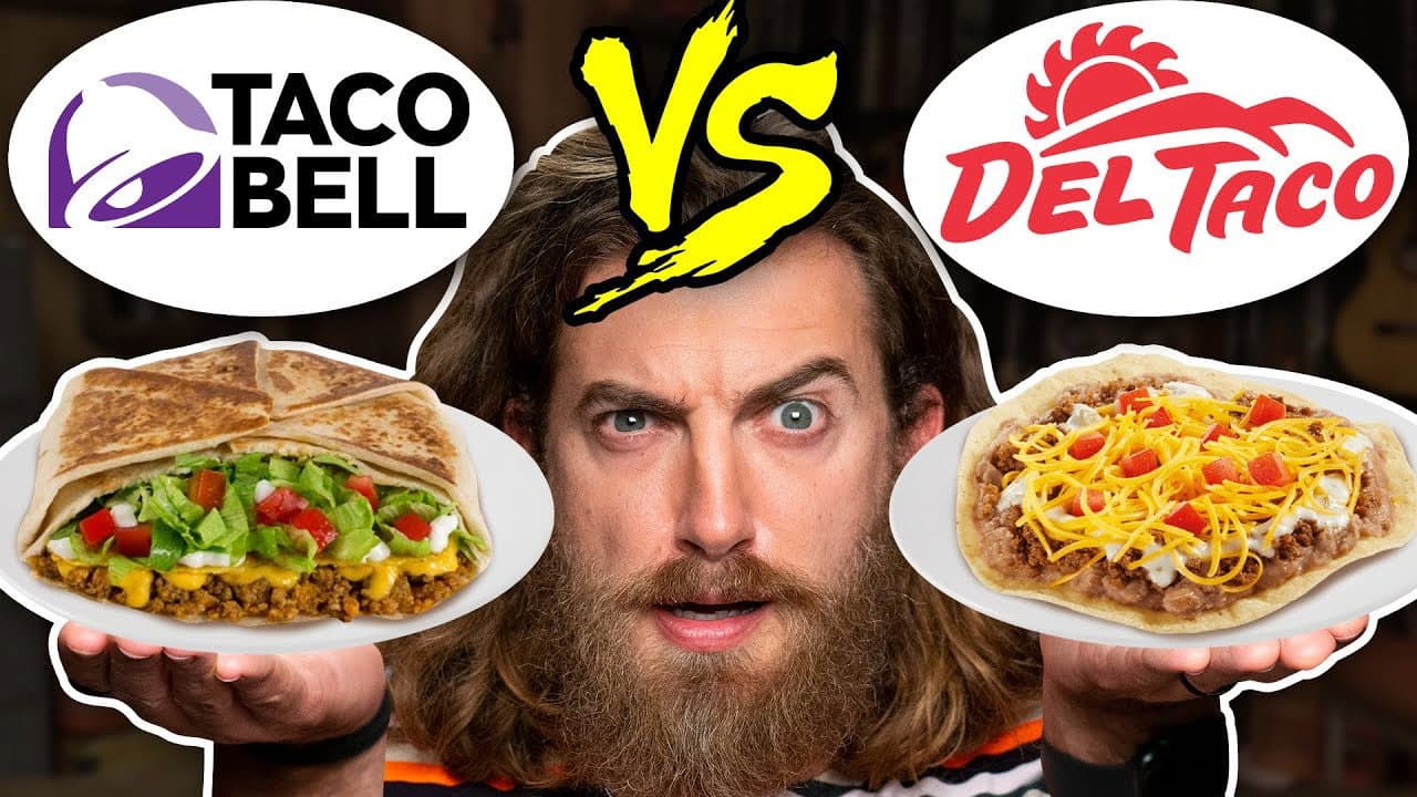 Still from Taco Bell vs. Del Taco Taste Test | Food Feuds