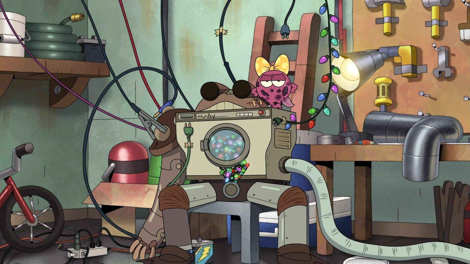 Still from Fixing Frobo