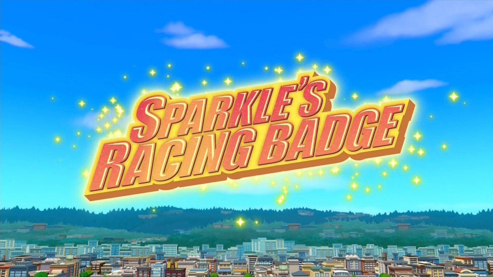 Still from Sparkles Racing Badge