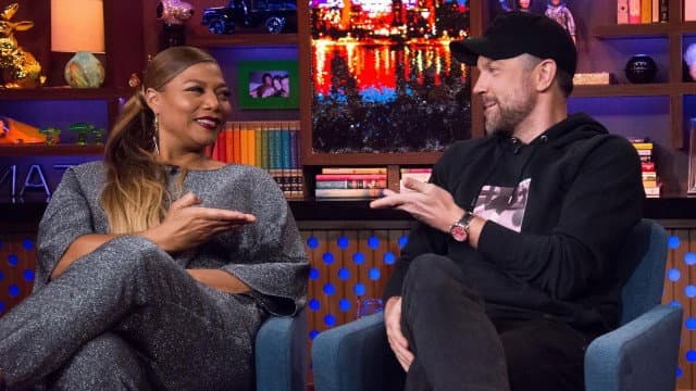 Still from Queen Latifah & Jason Sudeikis