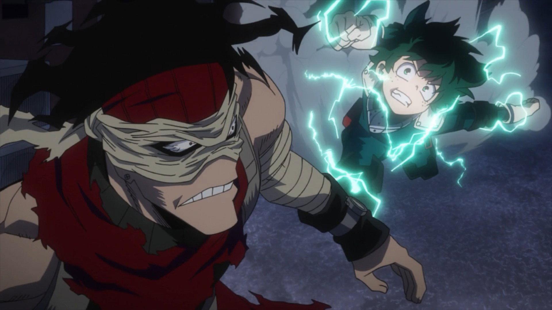 Still from Hero Killer: Stain vs U.A. Students
