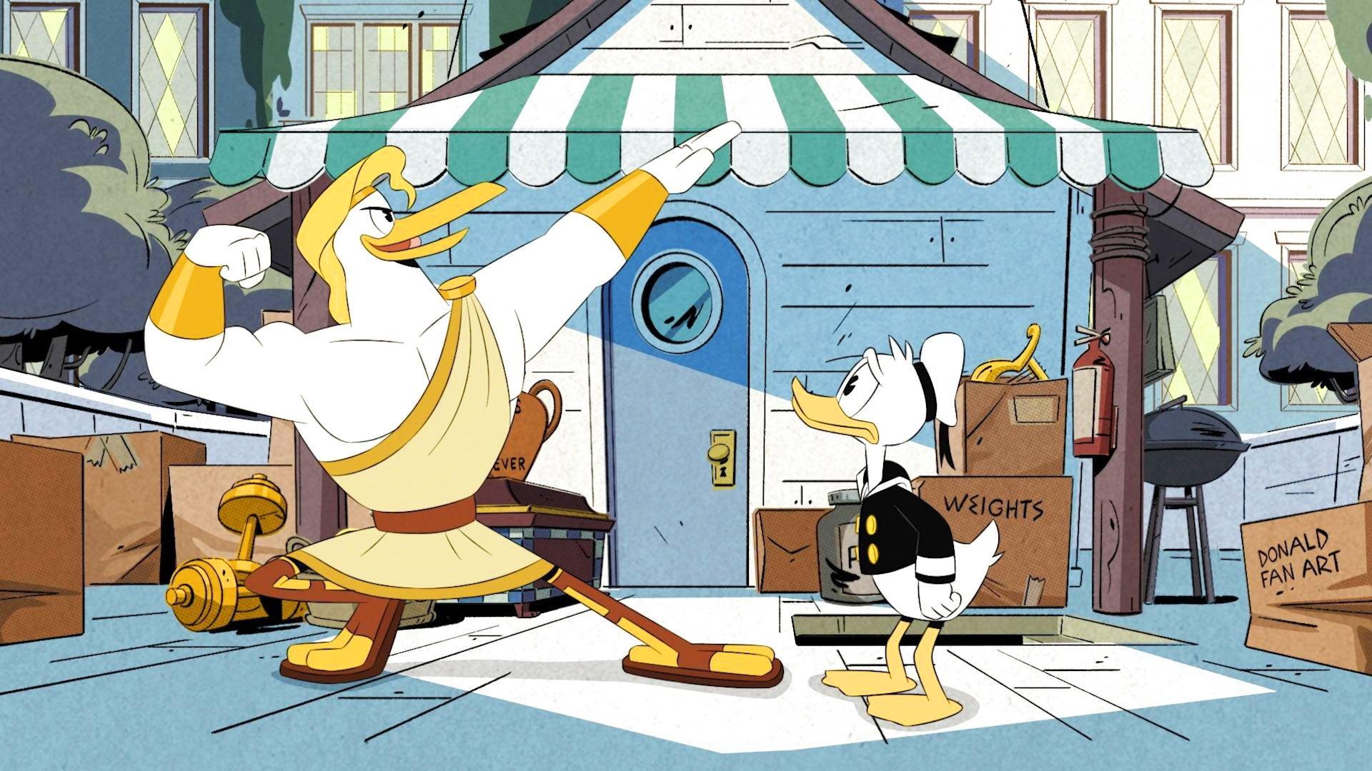 Still from Storkules in Duckburg!