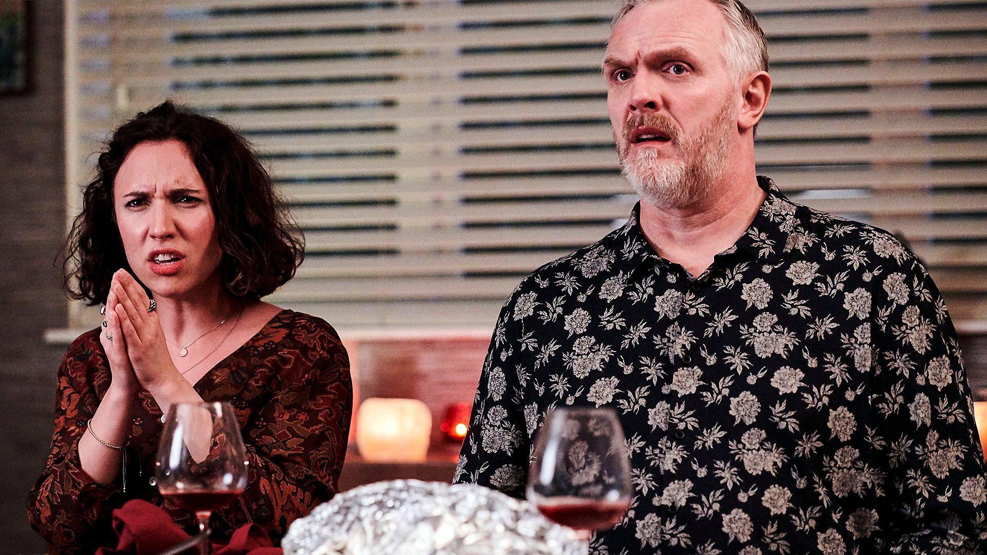 Still from Two Engagements and a Funeral