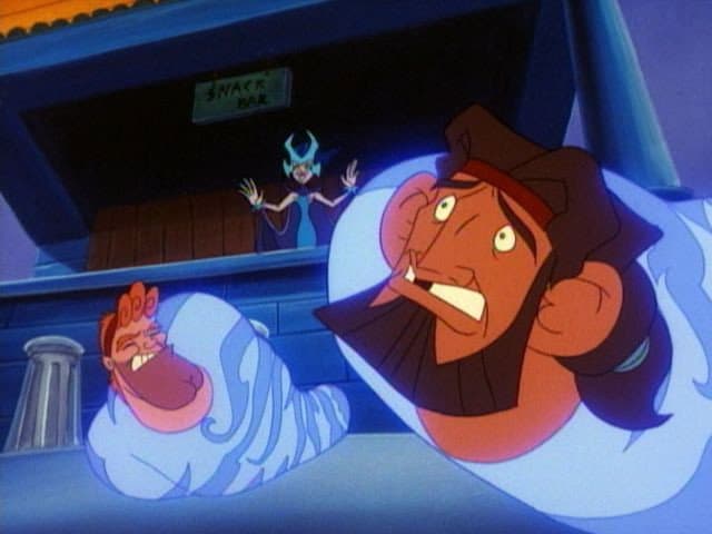 Still from Hercules and the Disappearing Heroes