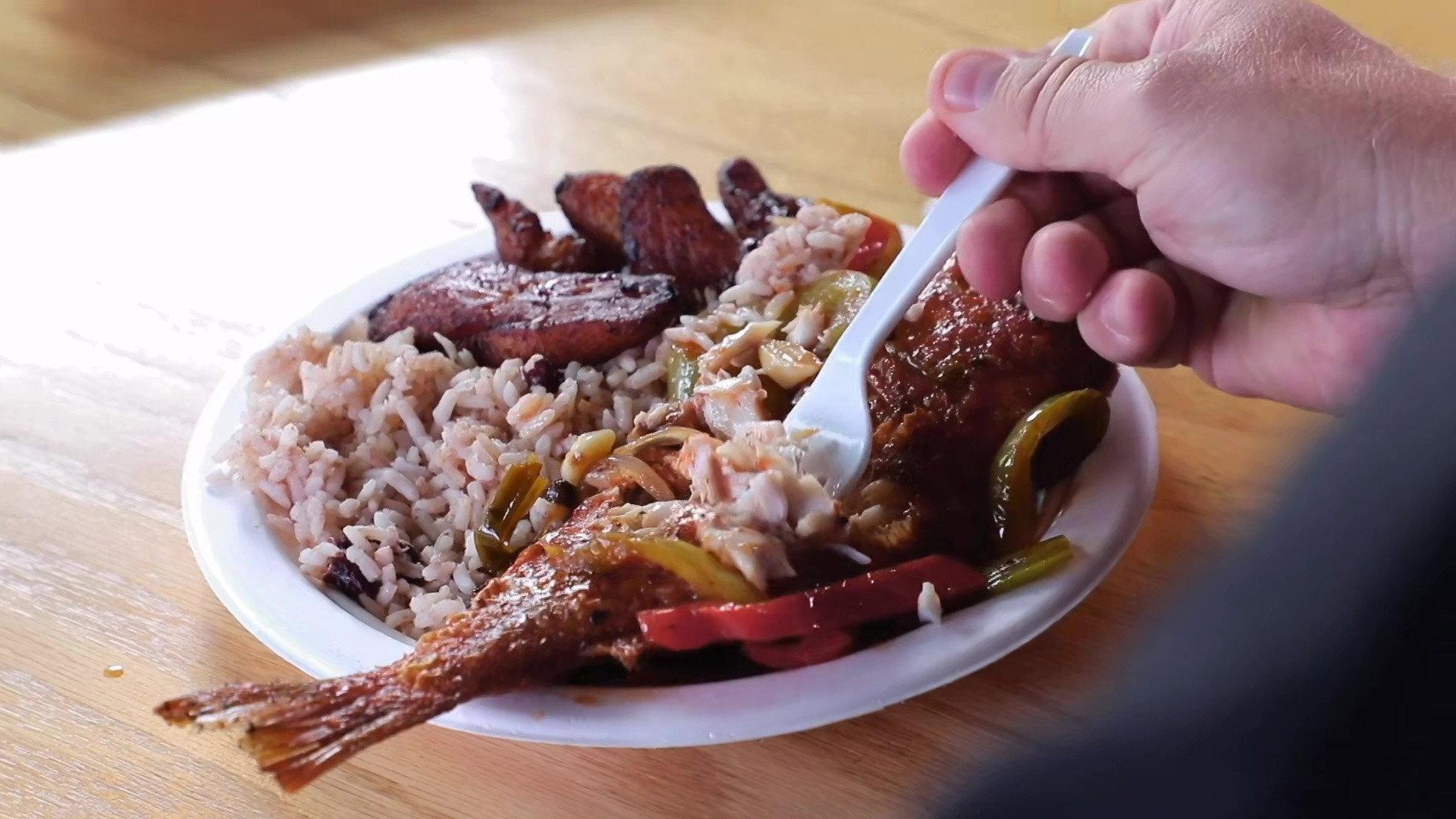 Still from Triple D Nation: Fish, Fries and Frog Legs