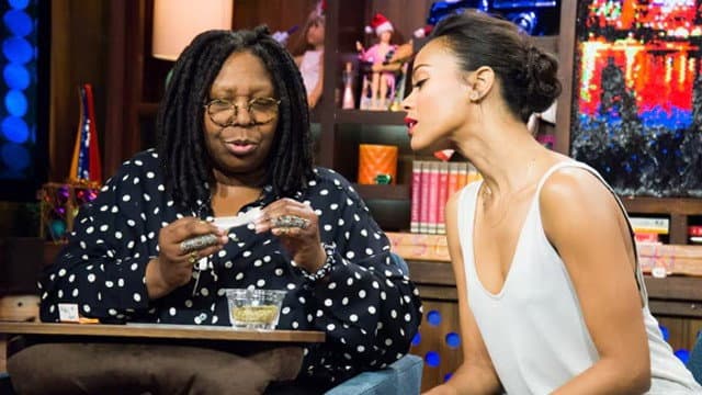 Still from Whoopi Goldberg & Zoe Saldana
