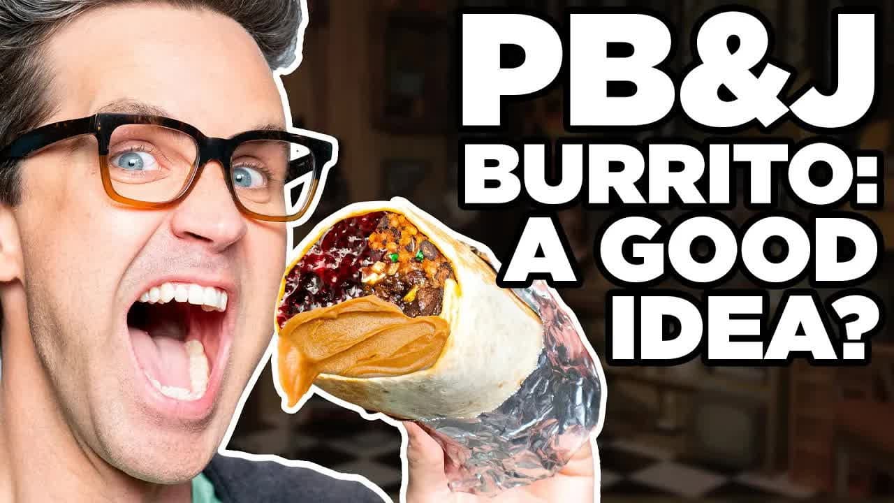 Still from Is Peanut Butter And Jelly Good In Everything? Taste Test