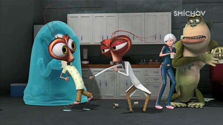 Still from The Two Faces of Dr. Cockroach