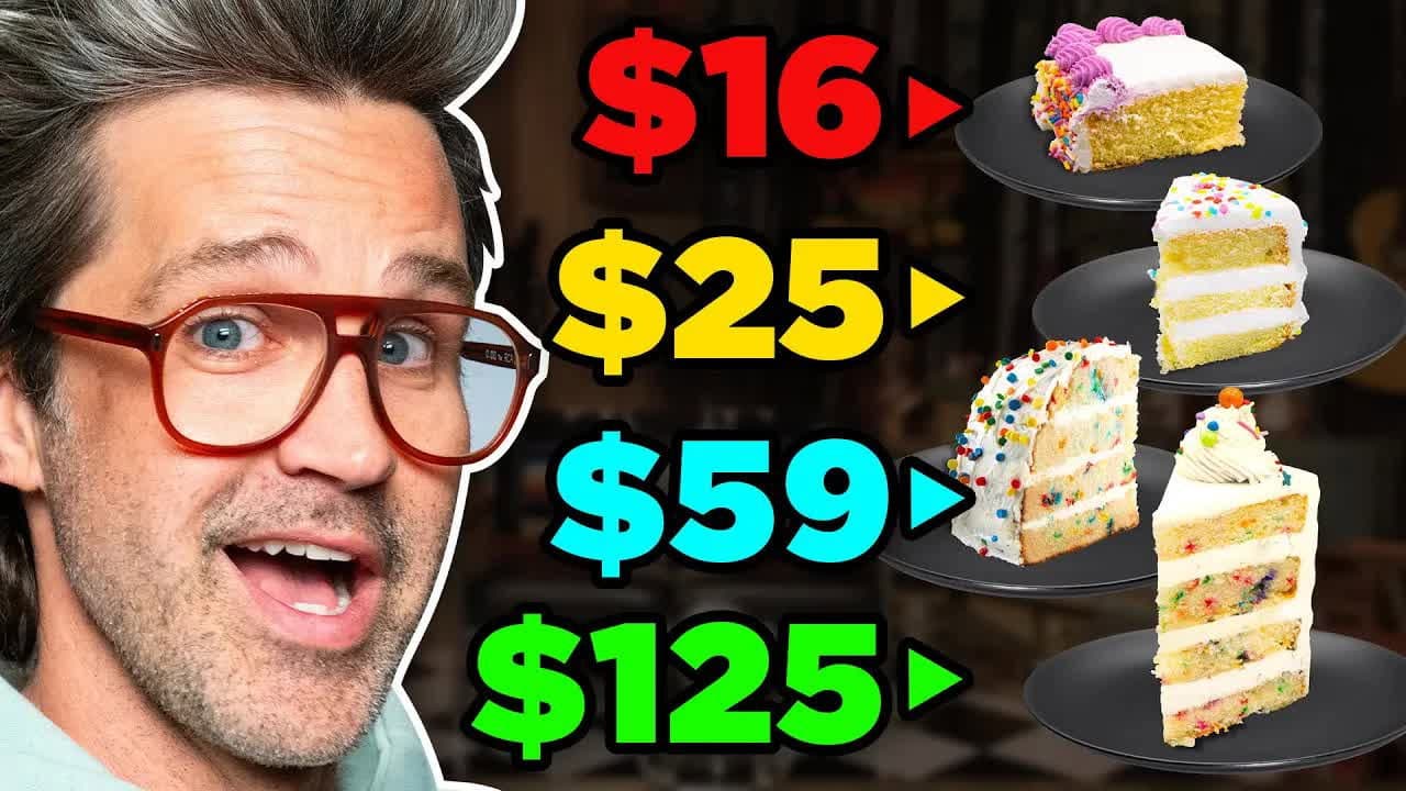 Still from Frozen vs. Fast vs. Fancy Food Taste Test