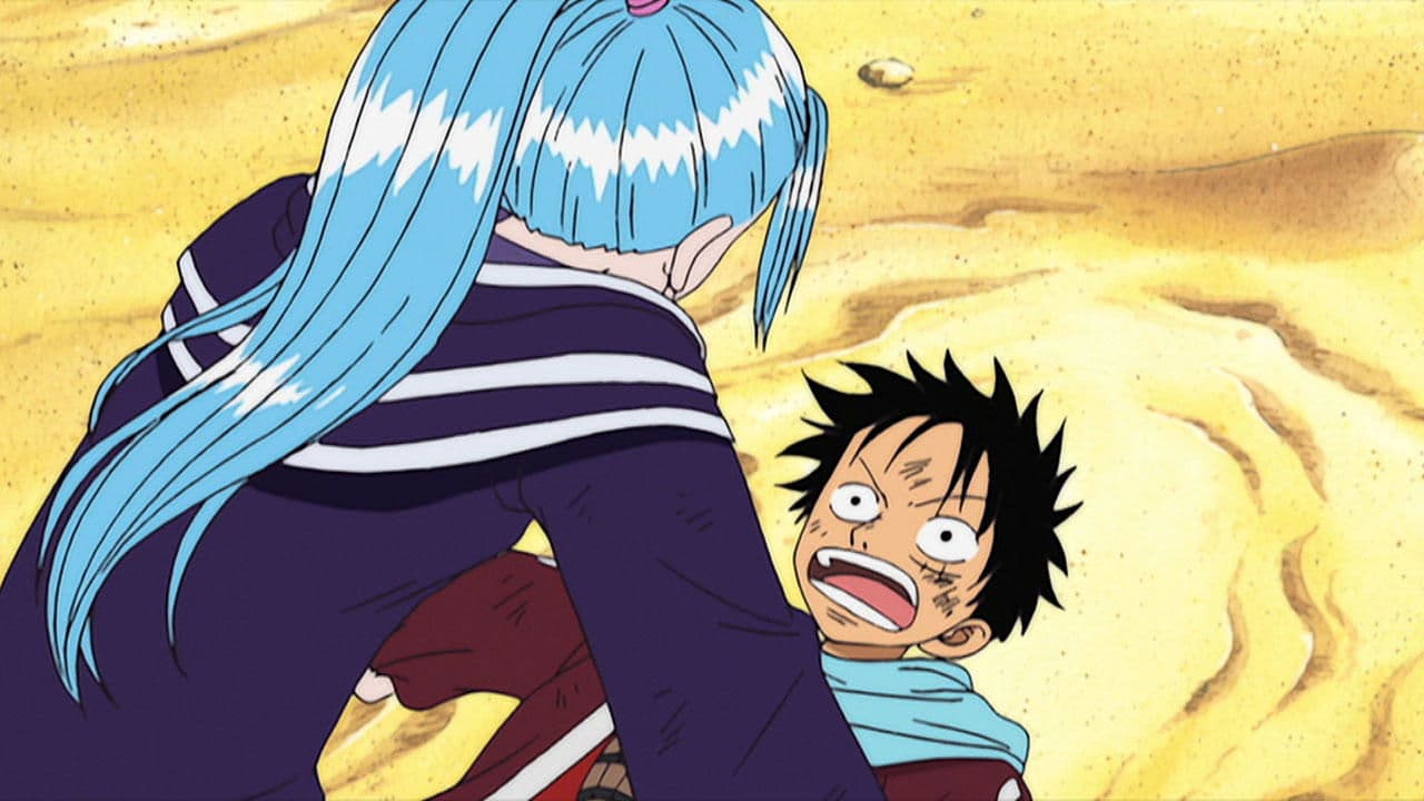 Still from Luffy vs. Vivi! The Tearful Vow to Put Friends on the Line!