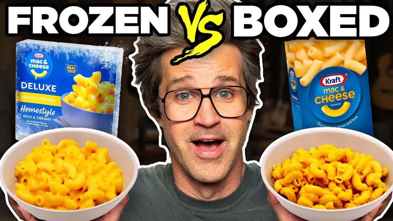 Still from Frozen vs. Boxed Food Taste Test